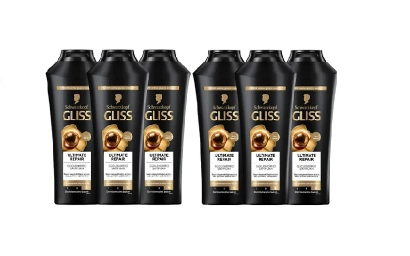 Pachet promo 6 x  Sampon Gliss Ultimate Repair 400ml